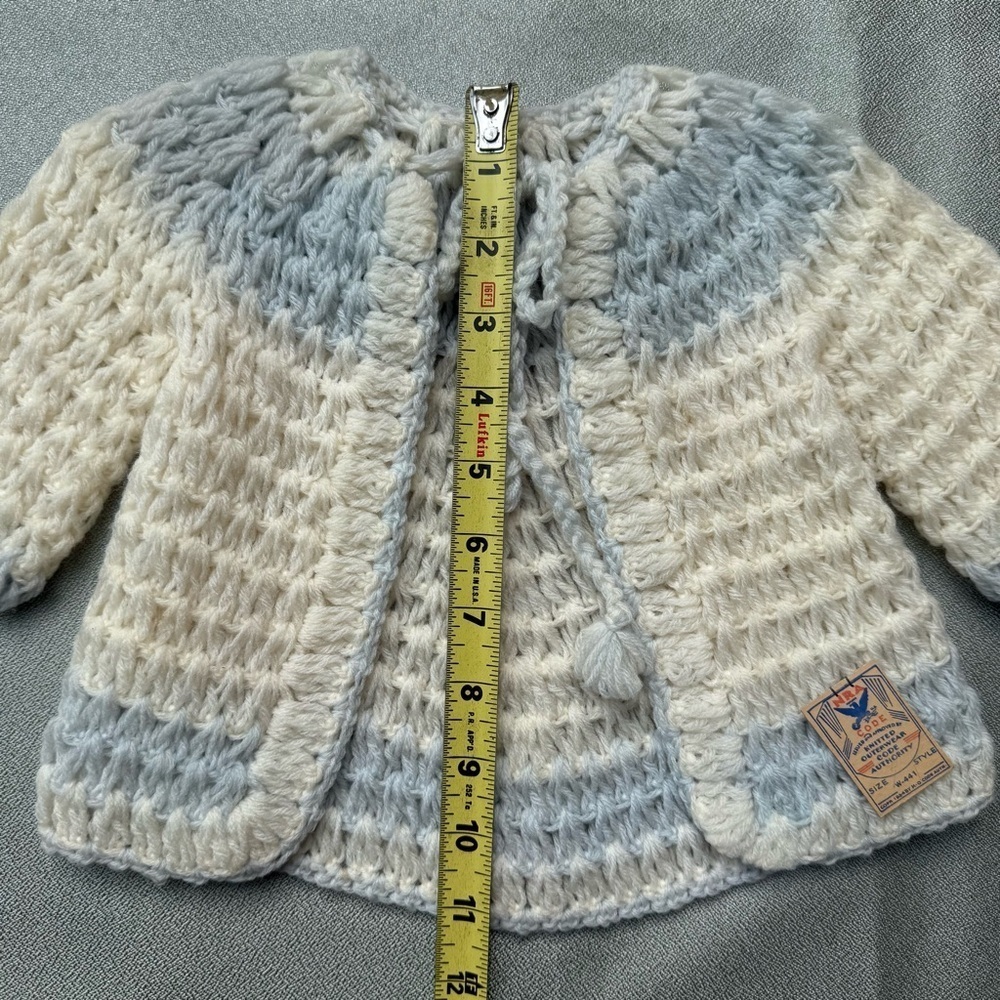 2 Vintage 1934 NRA Baby Girl 6 -9 Months New With Original Tag Cardigan Sweaters - Picture 6 of 9